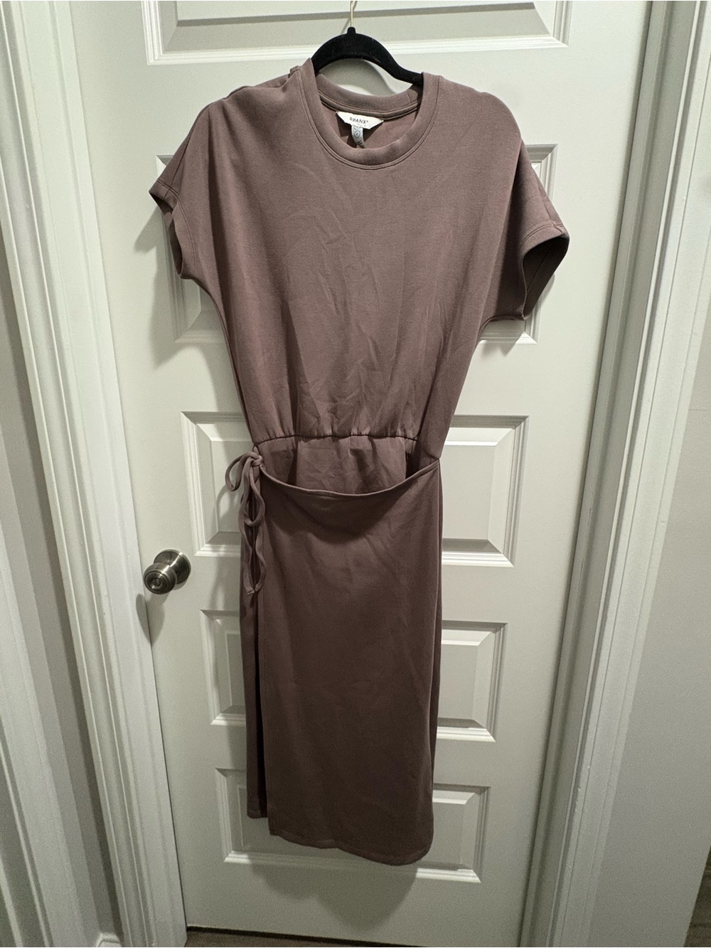SPANX Mauve Tie-Waist Midi Dress